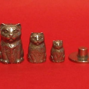 Cat Russian Doll Pewter Thimble - Thimble Collectors Gift - Cat Thimbles - Cat Gifts - Gift for Cat Lover - Cat Mum Gift - Mum Birthday Gift