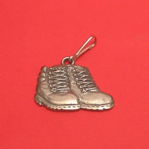 Walking Boots design Zipper Pull - Walking Gift - Fathers Day Gift - Ramblers Gift - Hiking Gift - Walking Boots Zipper Charm - Walkers Gift