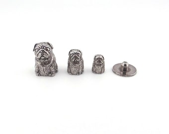 Pug Dog Russian Doll Thimble, Pewter Collectors Thimble, Pug Gifts, Dog Thimble, Gift for Pug Lover, Pug Mum Gift, Pug Lover Gift
