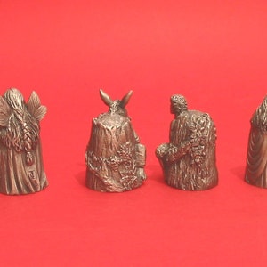 Six Finger Puppet Thimbles Characters from A Midsummer Night's Dream Shakespeare Play Collectible Thimbles Christmas Gift image 2