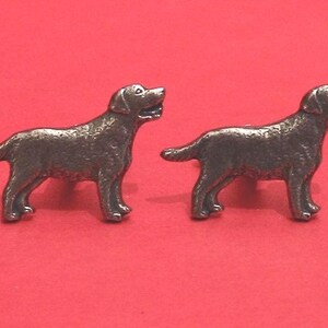 Labrador Retriever design Pewter Cufflinks Gift Boxed - Labrador Retriever Gift - Labrador Gift - Labrador Dad Gift - Wedding Gift for Him image 2
