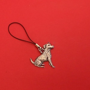 Jack Russell Terrier Pewter Mobile Phone Charm Vet Mother Father Dog Gift