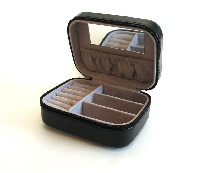 Rock On Design Black Travel Jewellery Box Travel Accessory Stylish Jewellery Case Heavy Metal Gift for Him or Her
