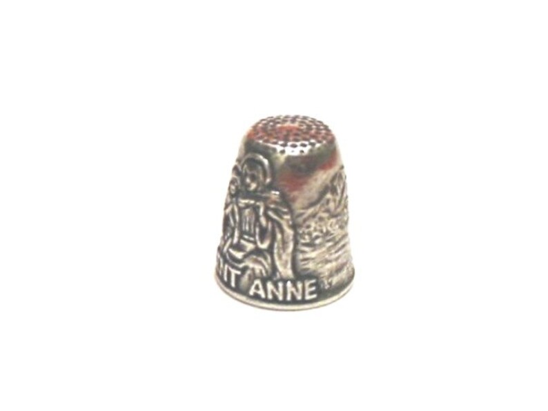 Saint Anne Thimble Patron Saint of Mothers / Grandmothers / Housewives Pewter Collectors Thimble Thimble Collector Gift image 3