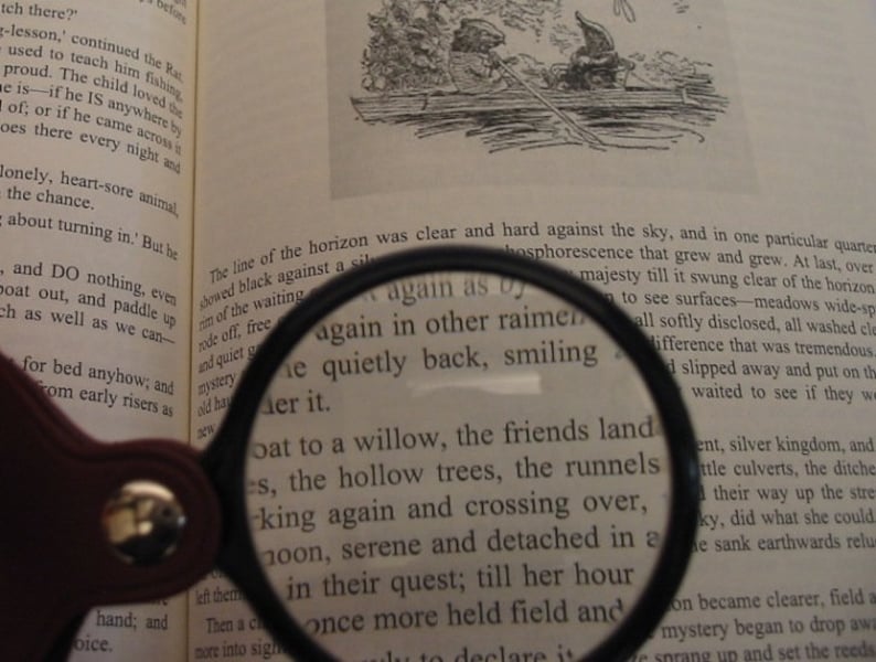 Springer Spaniel Pewter Motif on PU Leather Folding Magnifying Glass Useful Mother Father Gift Christmas Gift