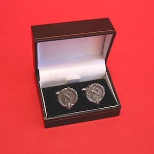 Napoleon 'N and Bee' Design Pewter Cufflinks Gift Boxed - Napoleon Gift - Husband Christmas Gift - French Dad Gift - History Teacher Gift
