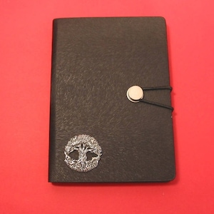 Tree of Life design A6 Black Journal - Tree of Life Notebook - Wellbeing Gift - Thank You Teacher Gift - Tree of Life Gift - Christmas Gift