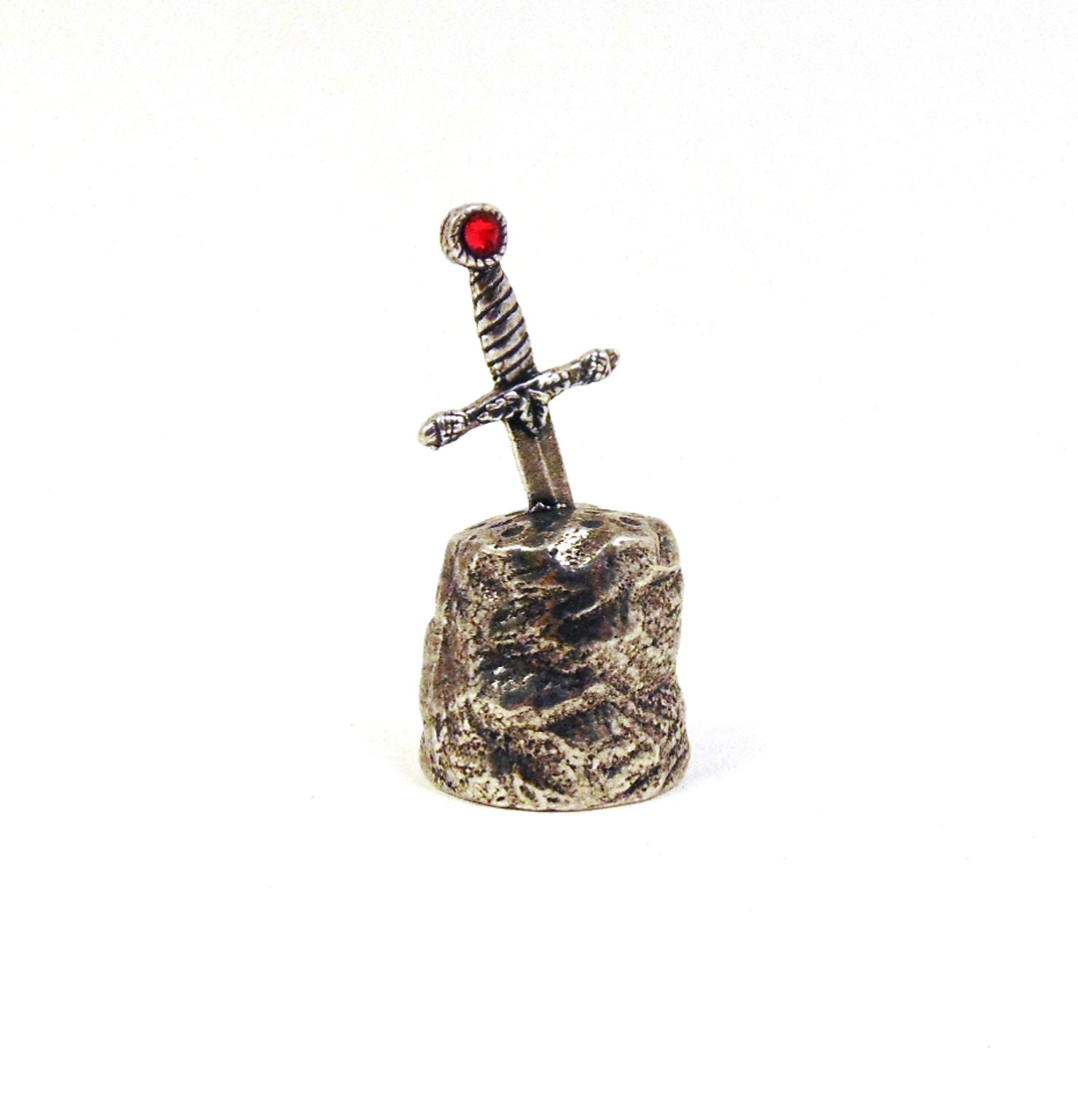 Excalibur Pewter Thimble - The Sword in the Stone - Pewter Collectors Thimble - Excalibur Sword - Thimble Collector Gift - Christmas Gift