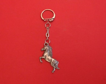 Rearing Horse Pewter Keyring - Horse Keychain - Horse Gift - Gift for Horse Rider - Horse Racing Gift - Stocking Filler