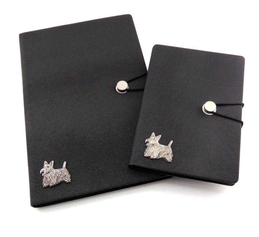 Scotland Notebook. Amazon Scottish Terrier Notebook Gift Set, Black A6 A5 Journals With Pewter ...