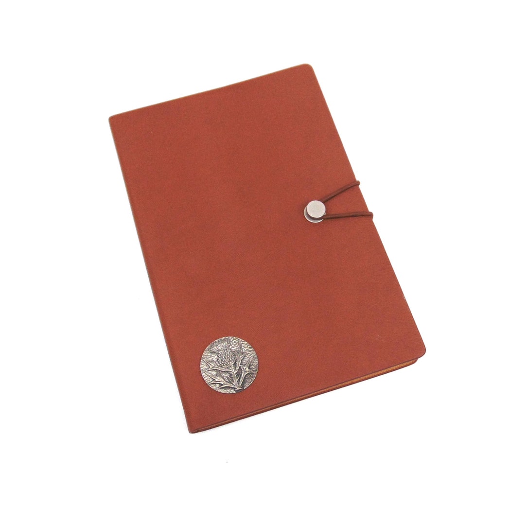 Scotland Notebook. Amazon Scottish Thistle Design Tan A5 Journal Notebook - Scottish Thistle Gift ...