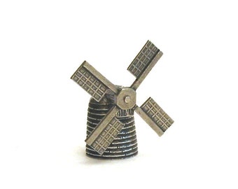 Thimble Windmill - Pewter Moving Collectible Thimble - Thimble Collector Gift - Windmill Gifts - Handmade Windmill - Christmas Gift