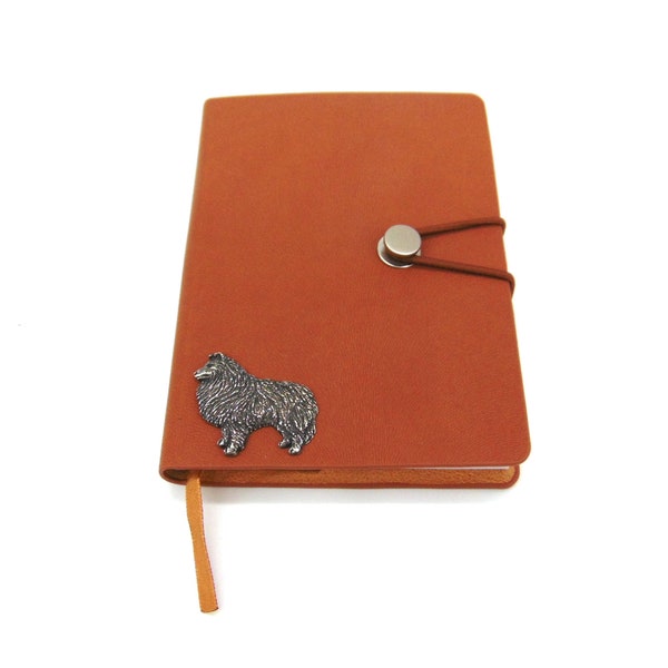 Sheltie Design Tan A6 Journal - Sheltie Notizbuch - Sheltie Geschenk - Shetland Schafhund Geschenk - Hundeliebhaber Geschenk - Sheltie Mama Papa Weihnachtsgeschenk