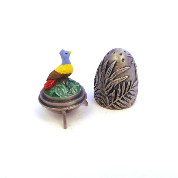 Bird of Paradise Egg Thimble - Hand Painted Pewter Collectible Thimble - Bird of Paradise Gift - Thimble Collector Gift - Mothers Day Gift