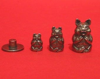 Pig Russian Doll Thimble - Unique Pewter Collectors Thimble - Pig Thimble - Pig Lover Gift - Pig Gifts - Thimble Collector Gift - Mum Gifts