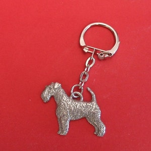 Airedale Terrier design Keyring Airedale Keychain Airedale Terrier Gift Airedale Mum Gift Mothers Day Gift Airedale Birthday Gift image 1