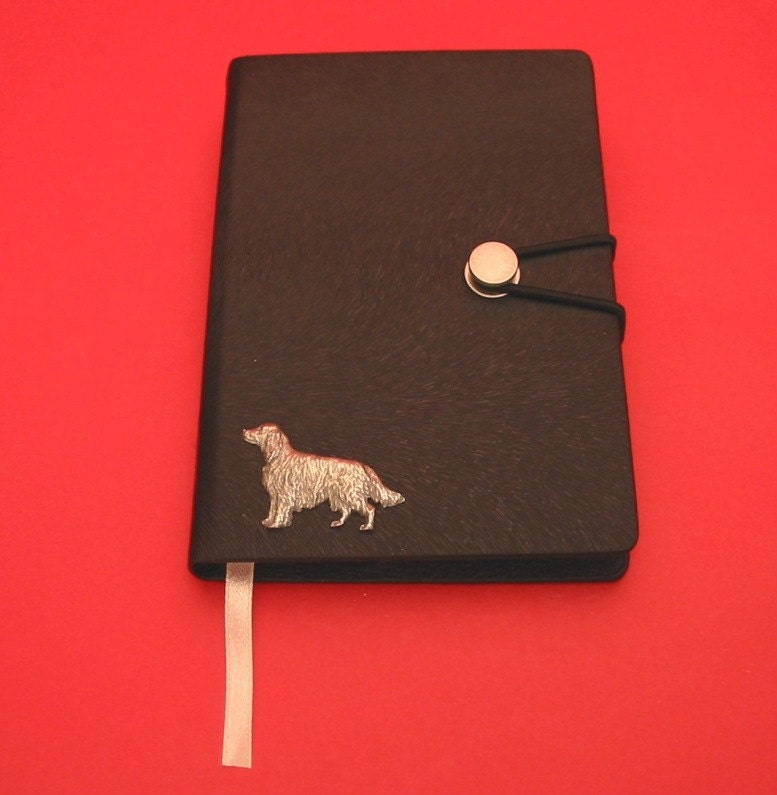 Irish Setter Design A6 Black Journal Irish Setter Notebook Etsy