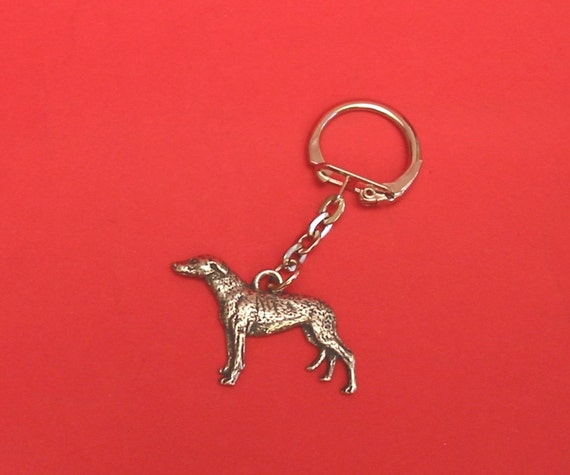 Greyhound Pewter Keyring Greyhound Keychain Greyhound Gift