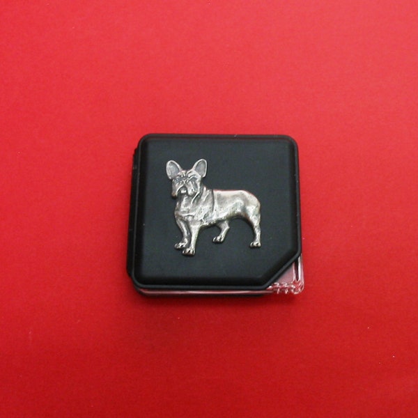 Franse Bulldog op PU Leather Pocket Vergrootglas - Franse Bulldog Gift - Pocket Vergrootglas - Dog Lover Gift - Franse Bulldog Dad Mum Gift
