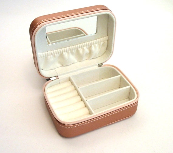 Accordion design Rose Gold Travel Jewellery Box - Travel Accessory