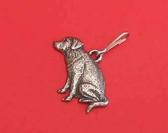 Ritssluiting met tinnen motief labrador retriever, cadeau labrador, cadeau hondenliefhebber