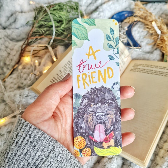 Cockapoo bookmark, perfect gift for a dog lover, puppy present idea for book lovers
