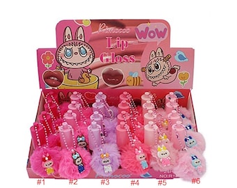 Rimocoo Pink Little Monster lucidalabbra portachiavi lucidalabbra piumino