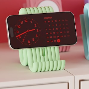 Standby dock MagSafe charging dock | aesthetic desk setup phone dock | iPhone dock charging stand | sleek iPhone clock dock station