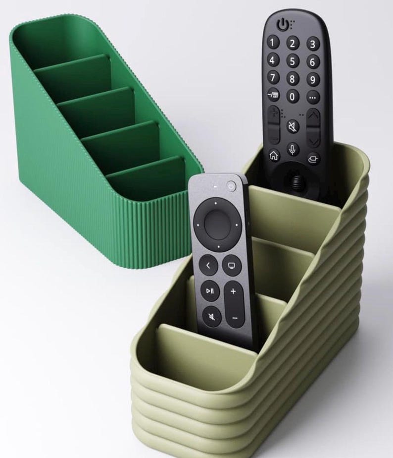 Remote Control Caddy Organizer | Modern TV Remote Holder | Minimalist ...