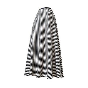 Black and white vertical striped maxi skirt hotsell