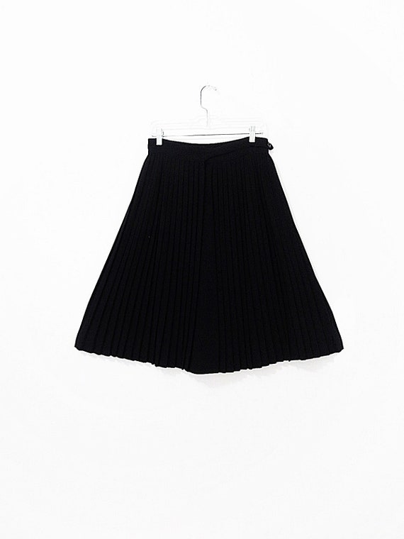 Vintage Salvatore Ferragamo Skirt - Black Pleated