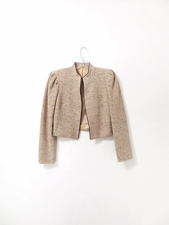 Vintage Tweed Jacket - Flecked Donegal Tweed Blaze