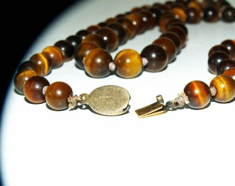Rhodonite NecklaceNatural BeadsGem-Stone NecklaceSemi-Precious Stone Necklacebeaded NecklaceAnniversary GiftGift for her