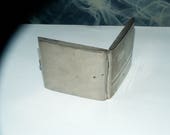 Metal engraving cigarette case Germany Vintage metal tobacco case