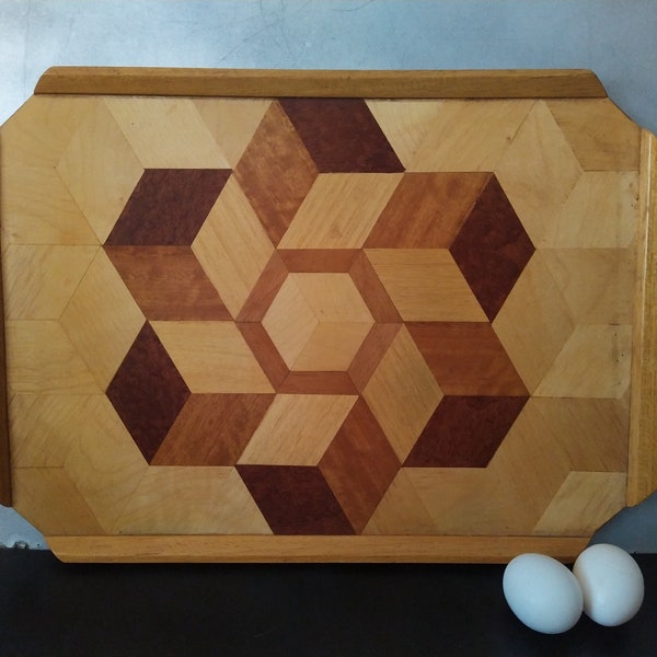 Wooden Intarsia Tray
