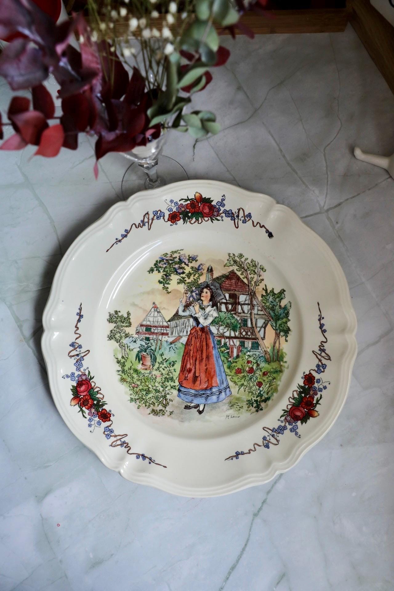 Assiettes - Poterie Hausswirth à Soufflenheim, Alsace