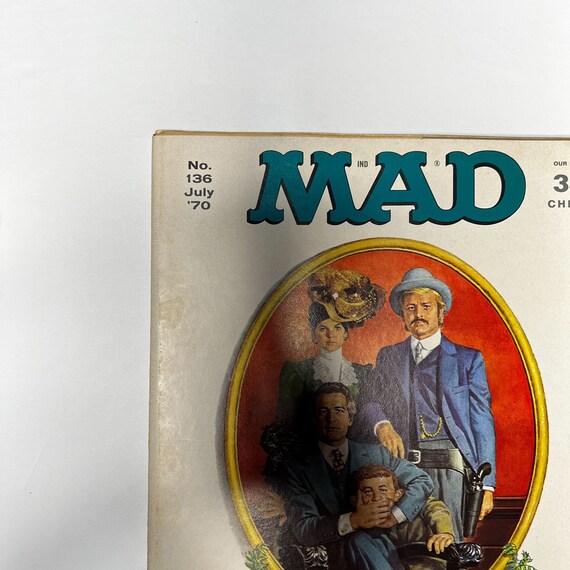 Vintage MAD Magazine Comic Book Issue No. 136 July 1970 Botch