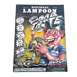 National Lampoon July 1970 Bad Taste Issue Comic Book Humor Satire Magazine
