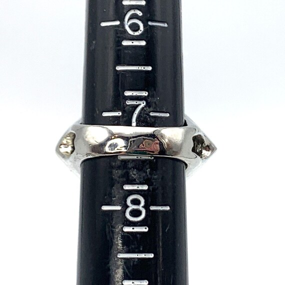 Colorful Tilted Square Ring Silver Tone Rhombus S… - image 6