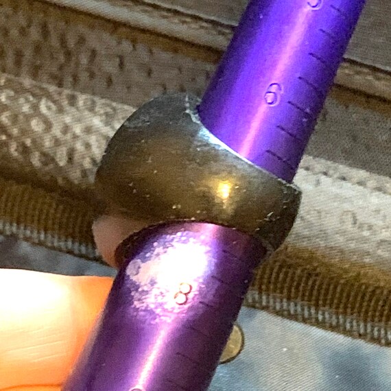 Circle Flat Top Ring, Circle Front Silver Flower … - image 9