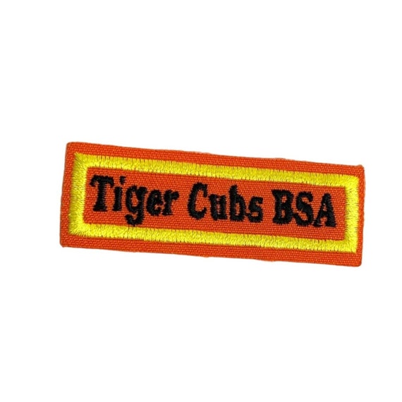 Rectangle Tiger Cub BSA Patch Orange Yellow Sew On Emâ¦ - Gem