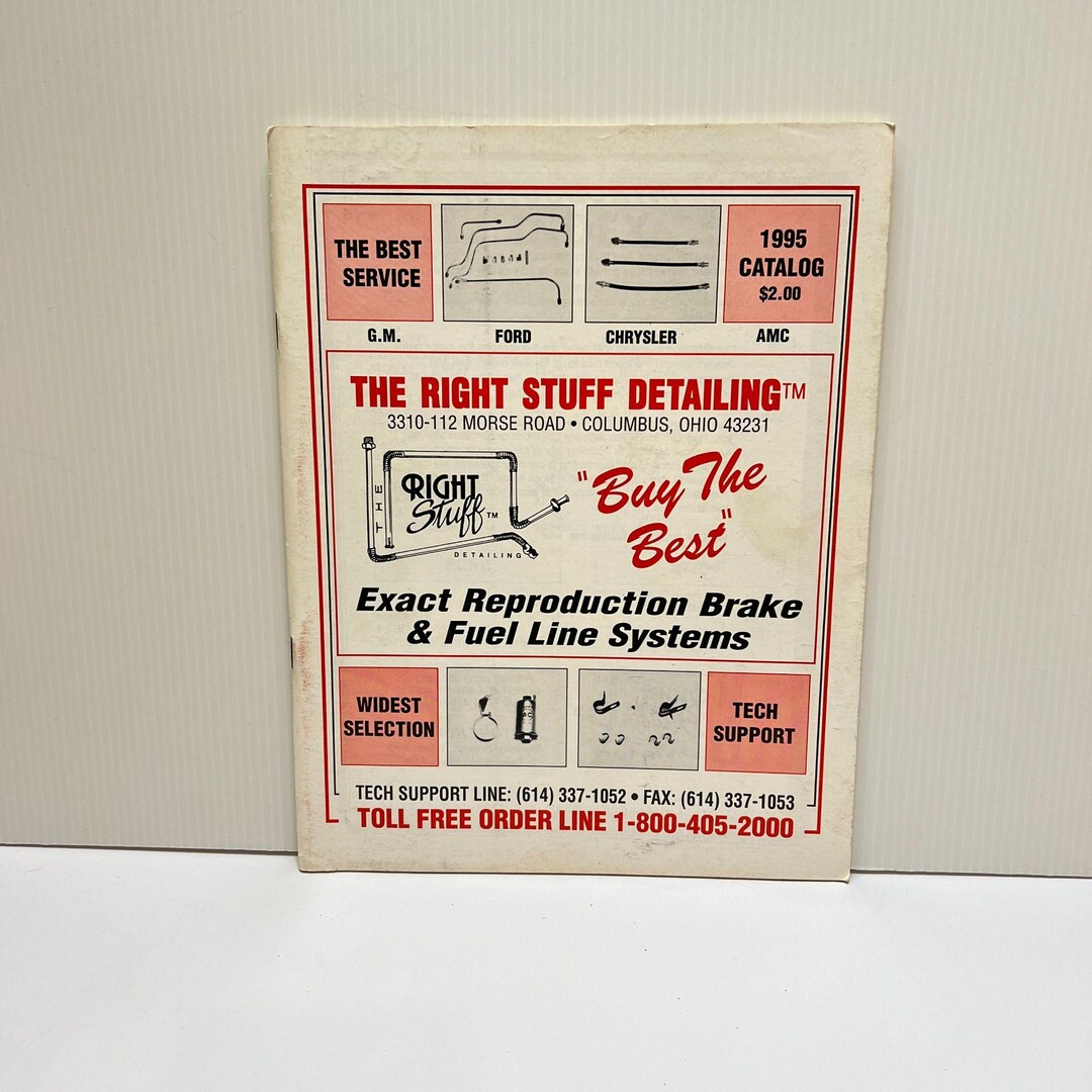 1995 the Right Stuff Detailing Catalog Exact Reproduction Brake & Fuel