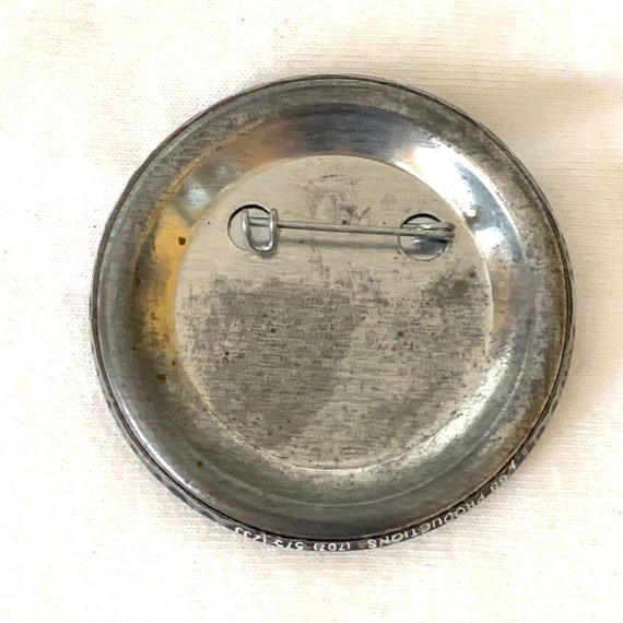 Learn to Say No Pinback Button Pin Black Yellow F… - image 2