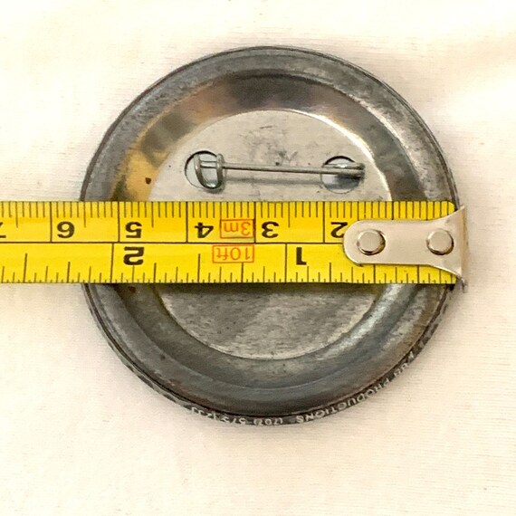 Learn to Say No Pinback Button Pin Black Yellow F… - image 3