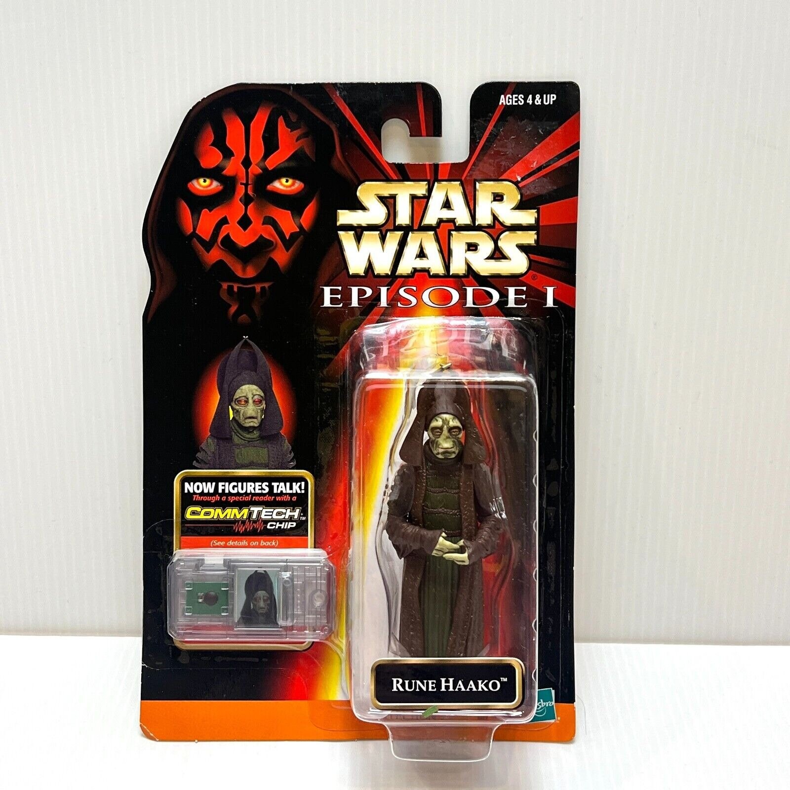 Star Wars Rune Haako フィギュア 直筆サイン入り Star Wars Rune Haako Action Figure Episode 1 Commtech Holographic