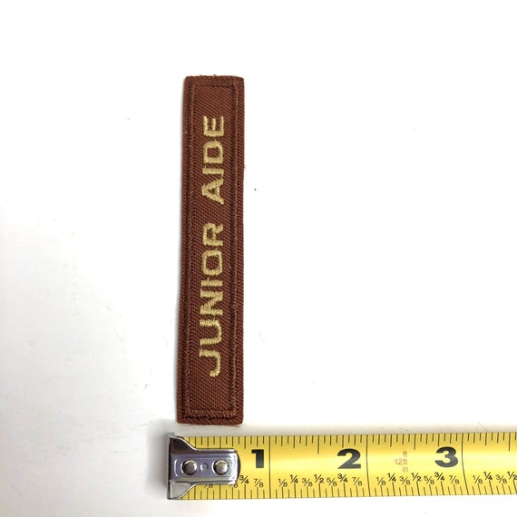 Rectangle Junior Aide Girl Scout Patch Badge Brow… - image 4