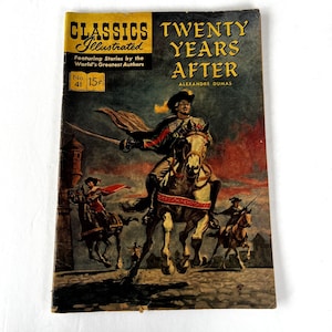 Classics Illustrated No. 41 Veinte años después de presentar historias de los autores más grandes del mundo