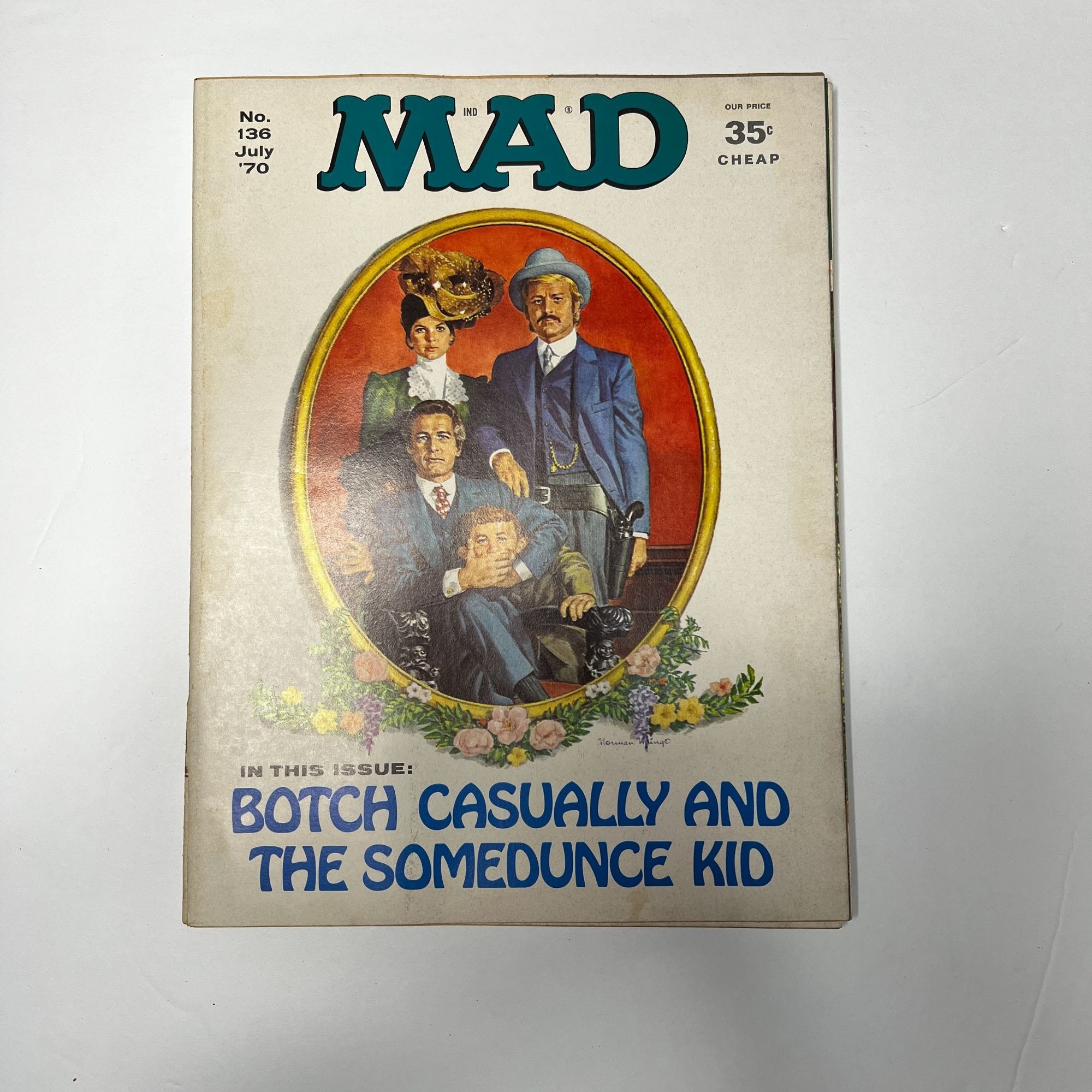 Vintage MAD Magazine Comic Book Issue No. 136 July 1970 Botch Casually and the Somedunce Kid