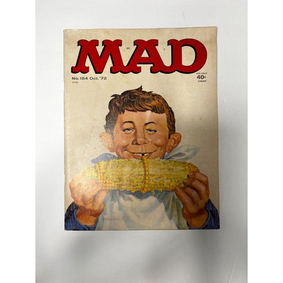 Vintage MAD Magazine Comic Book Issue No. 154 October 1972 Corn - Etsy