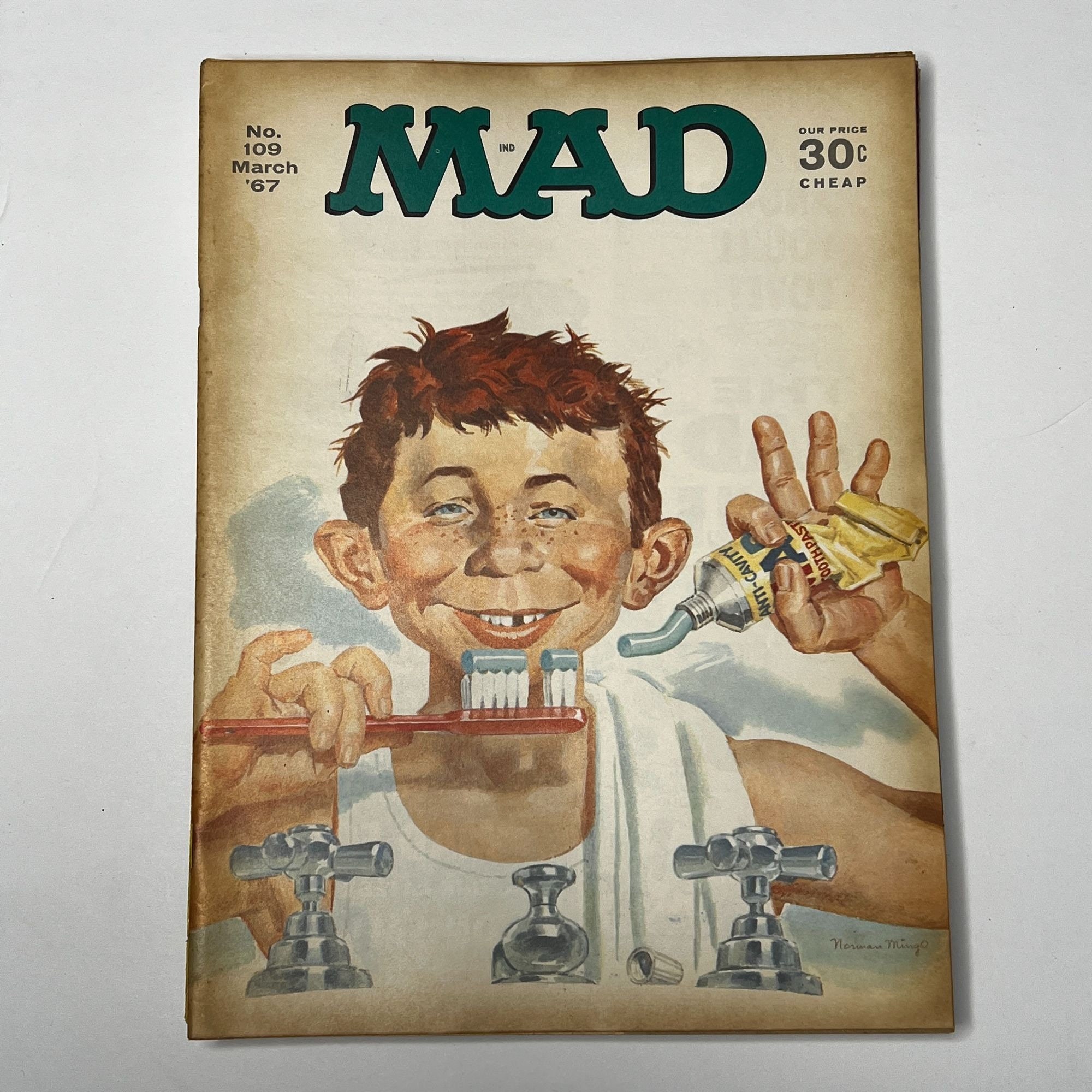 Vintage MAD Magazine Comic Book Issue No. 109 March 1967
